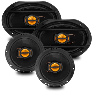 Kit Carro Auto Facil Alto Falante Jb flex 6 + 6x9 Polegadas 240w Rms Som Automotivo