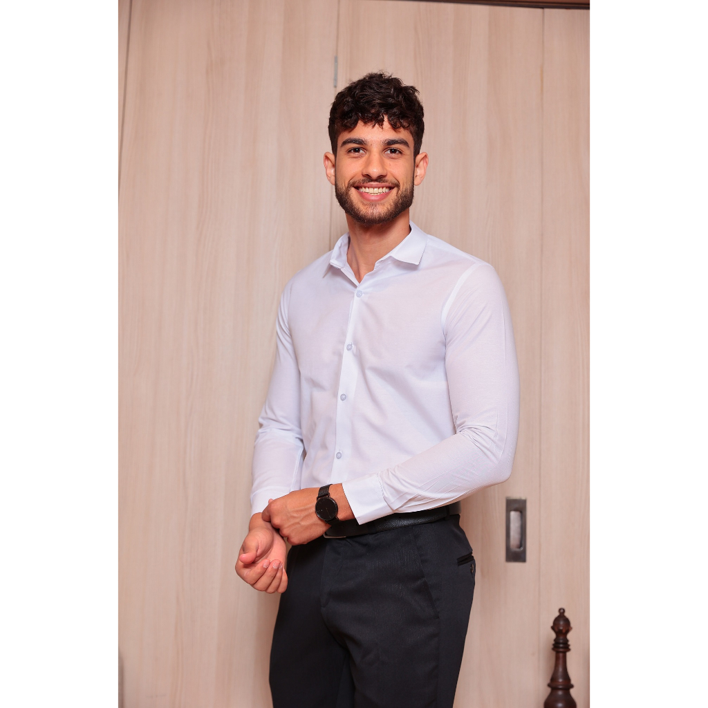 Camisa Masculina Slim Fit Luxo Pronta Entrega