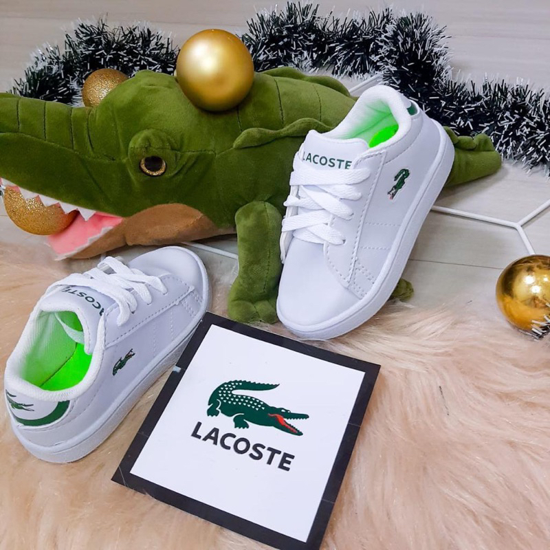 Tenis lacoste infantil store branco