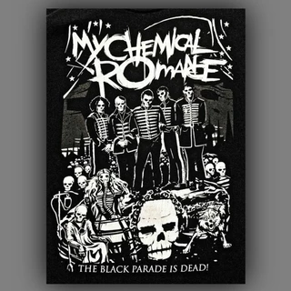 Poster banda My Chemical Romance 42x30cm Tamanho Grande Capa de Álbum The Black Parade Three Cheers for Sweet Revenge Banda Emo Punk Rock Horror Hardcore Hard Pop Dig Up Her Bones Cartaz Premium Wallpaper Big Size Posters Parede;