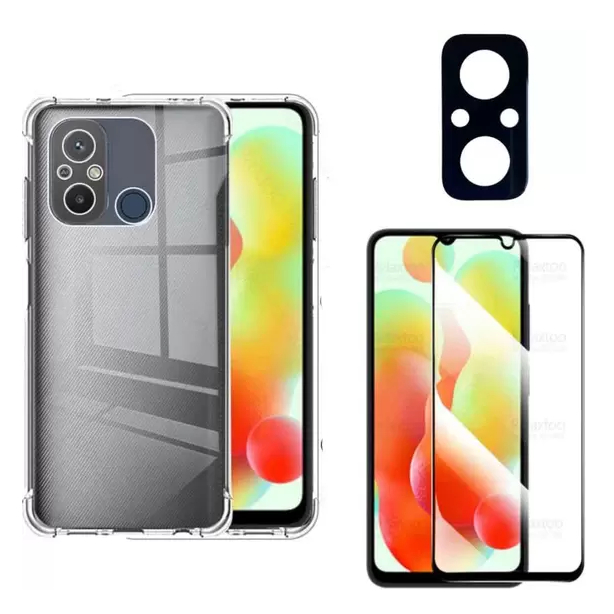 Kit Capa Capinha Xiaomi Redmi 12C + Película 3D Privacidade SPY