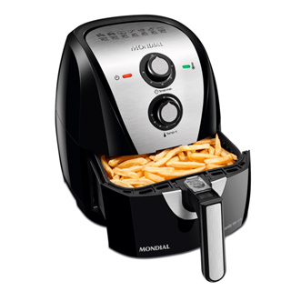 Fritadeira Elétrica Air Fryer Mondial Grand Family AF-55i 5,5L Inox 220v