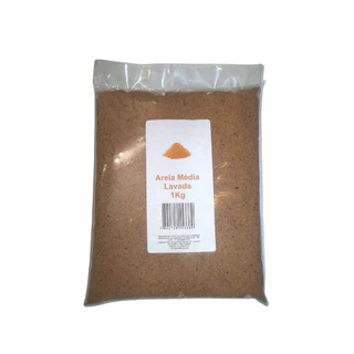 Areia Média Lavada para Vasos de Plantas 1Kg