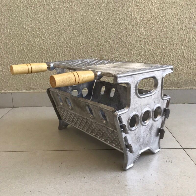 Churrasqueira de Alumínio fundido Desmontável Portátil para Apartamento