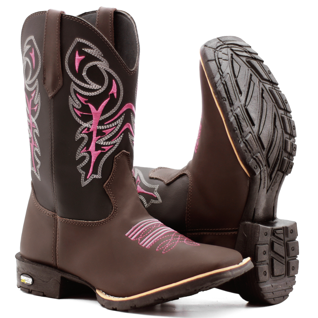 Bota country store feminina cano alto