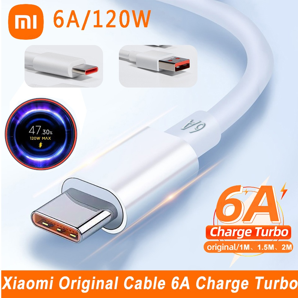 Cabo Xiaomi Suporte 6A 67W / 120W - Usb Tipo C