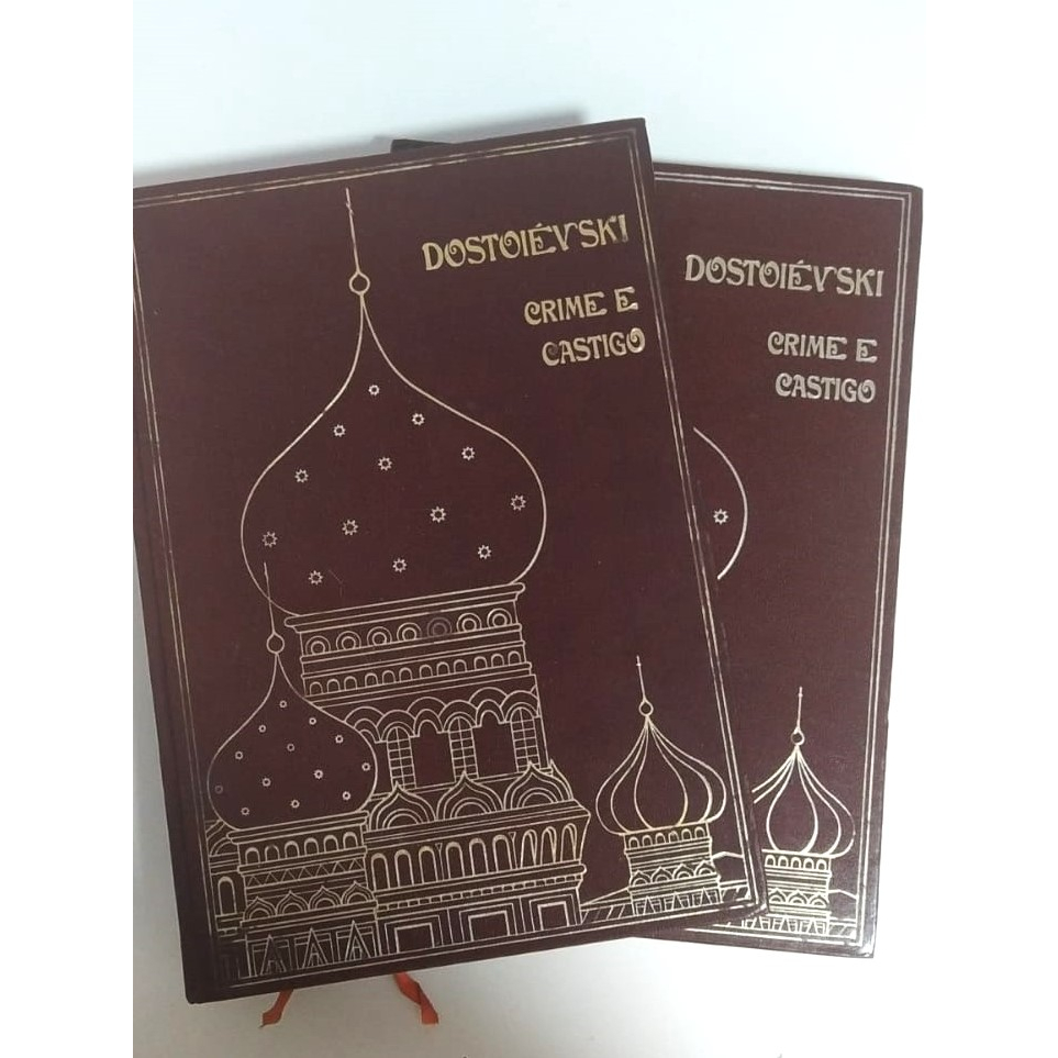 Crime e Castigo - Fiodor M. Dostoiévski - 2 Volumes - Ed. Abril Capa Dura