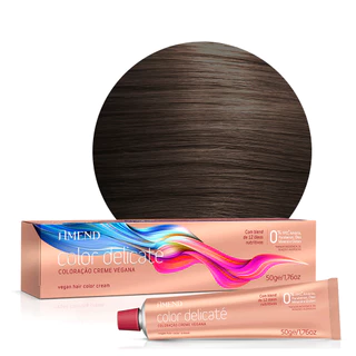 Amend Coloração Color Delicaté 7.1 Louro Médio Acinzentado 50g em Oferta na Shopee