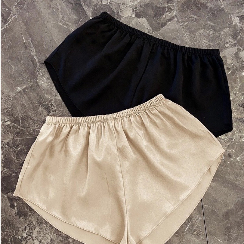 Shorts de Dormir Feminino de Cetim de Pijama - Baby Doll