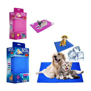 Tapete Gelado Para Cães e Gatos Cor Rosa e Azul 50x40cm Linha Luxo