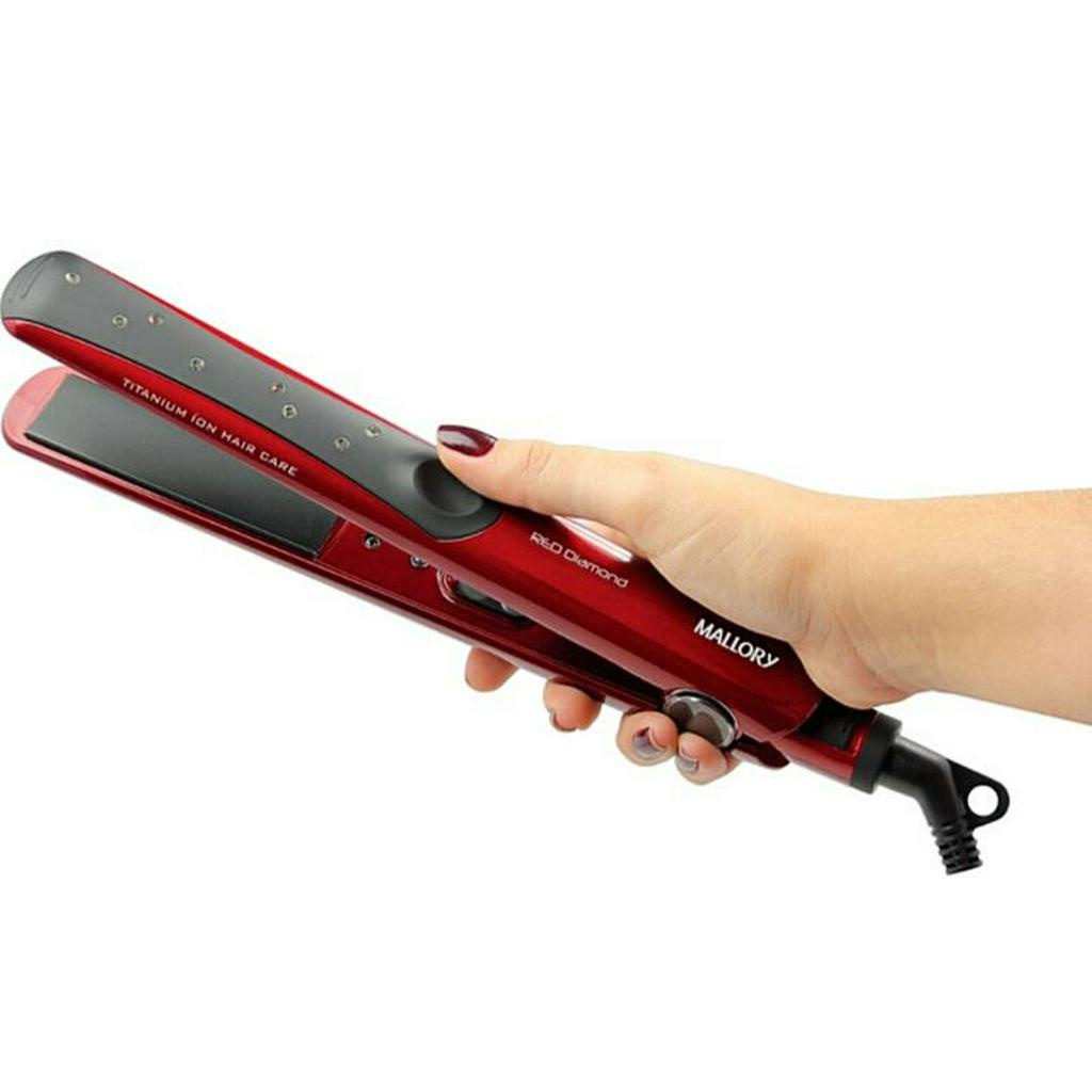 Chapinha/Prancha de Cabelo 210C Mallory - Red Diamond | Shopee Brasil