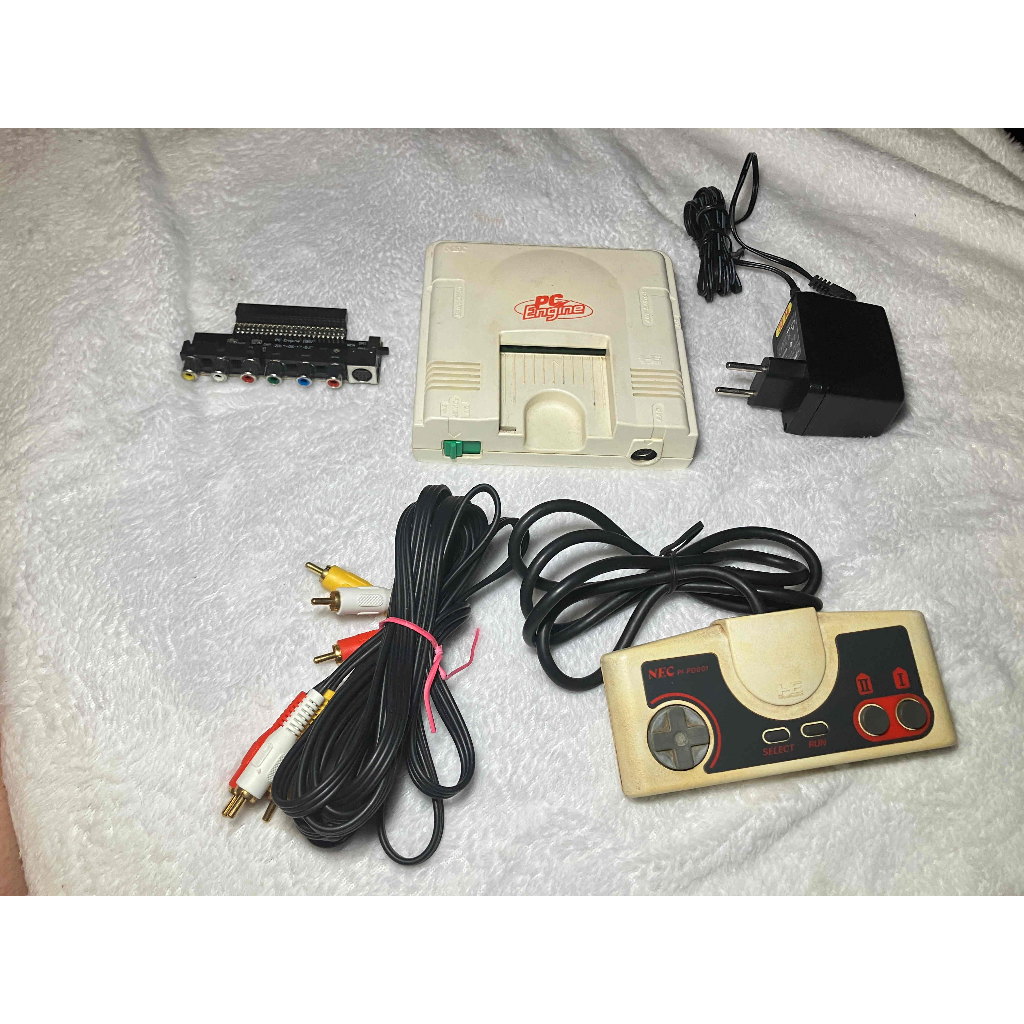 Console Nec Pc Engine Branco Japao Com Rgb E Controle Original | Shopee ...