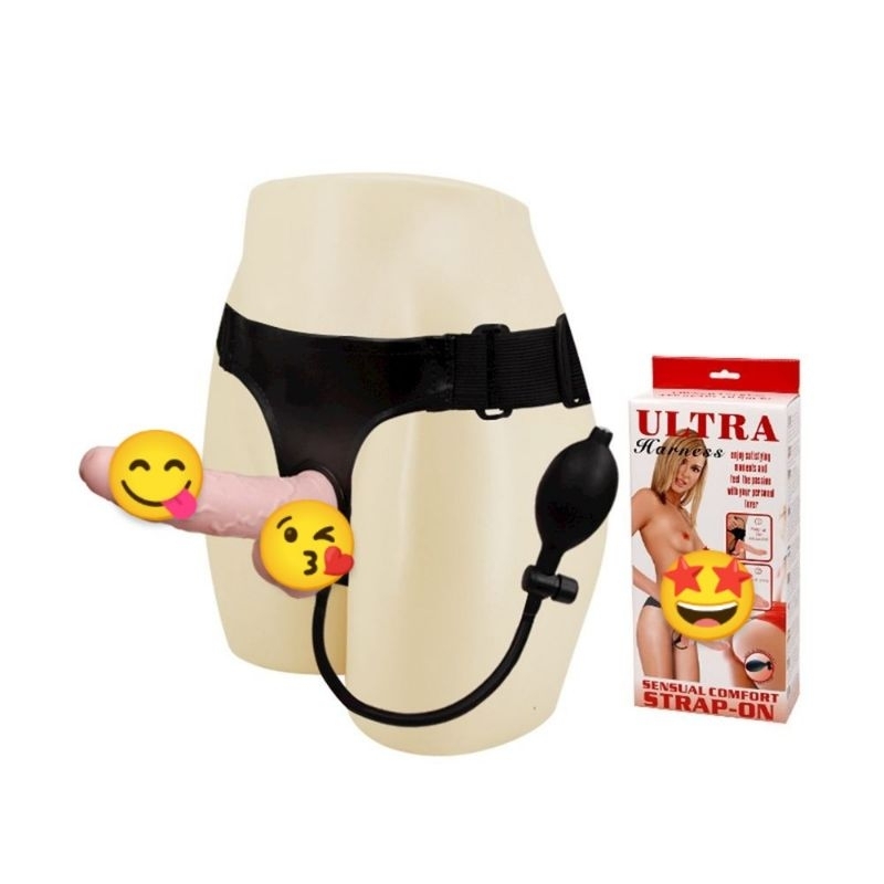 ULTRA HARNESS CINTA PENIANA COM PÊ NIS INFLÁVEL