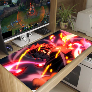 Mouse Pad Animação Anime Tanjiro Antiderrapante Diversas Estampas 70x35 cm M99
