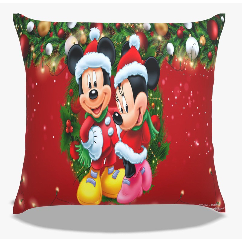 capa de almofada mickey e minnie love natal !
