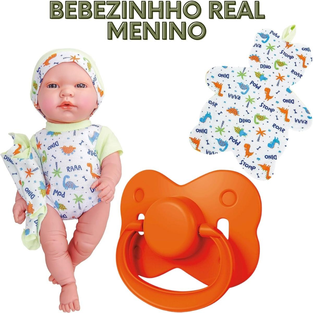 Bebe Reborn Bebezinho Real 34cm Menina C/ Acessorios Roma - Ri Happy