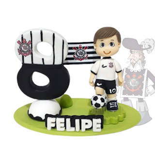 Topper para Bolo Corinthians - Festcolor - 04Un - Festas da 25