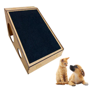 Arranhador Escada Rampa Pet Em Mdf 4mm 39cm subida em sofás e camas