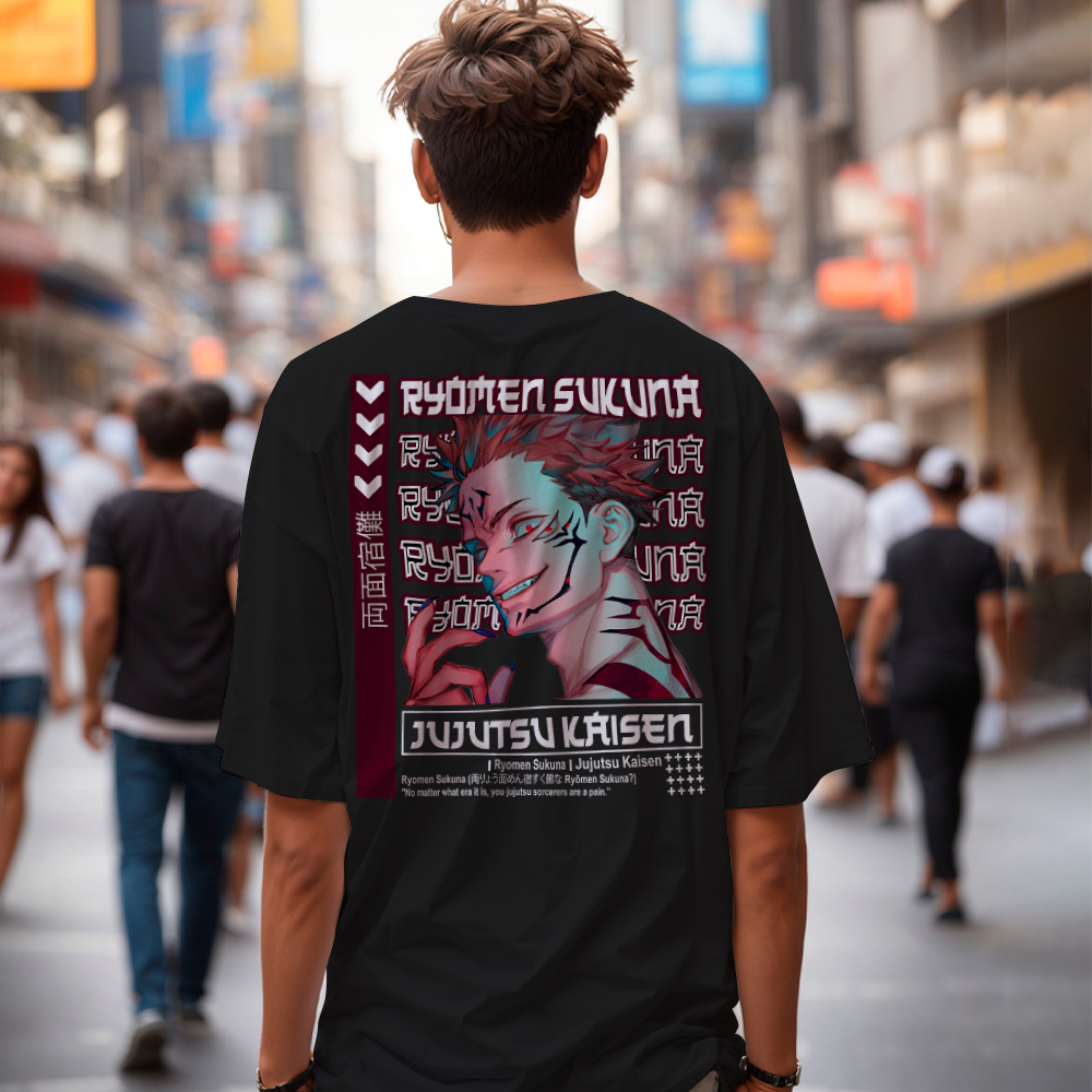 Camiseta Camisa Jujutsu Kaisen Ryomen Sukuna Anime Ref 1420 Shopee Brasil 5934