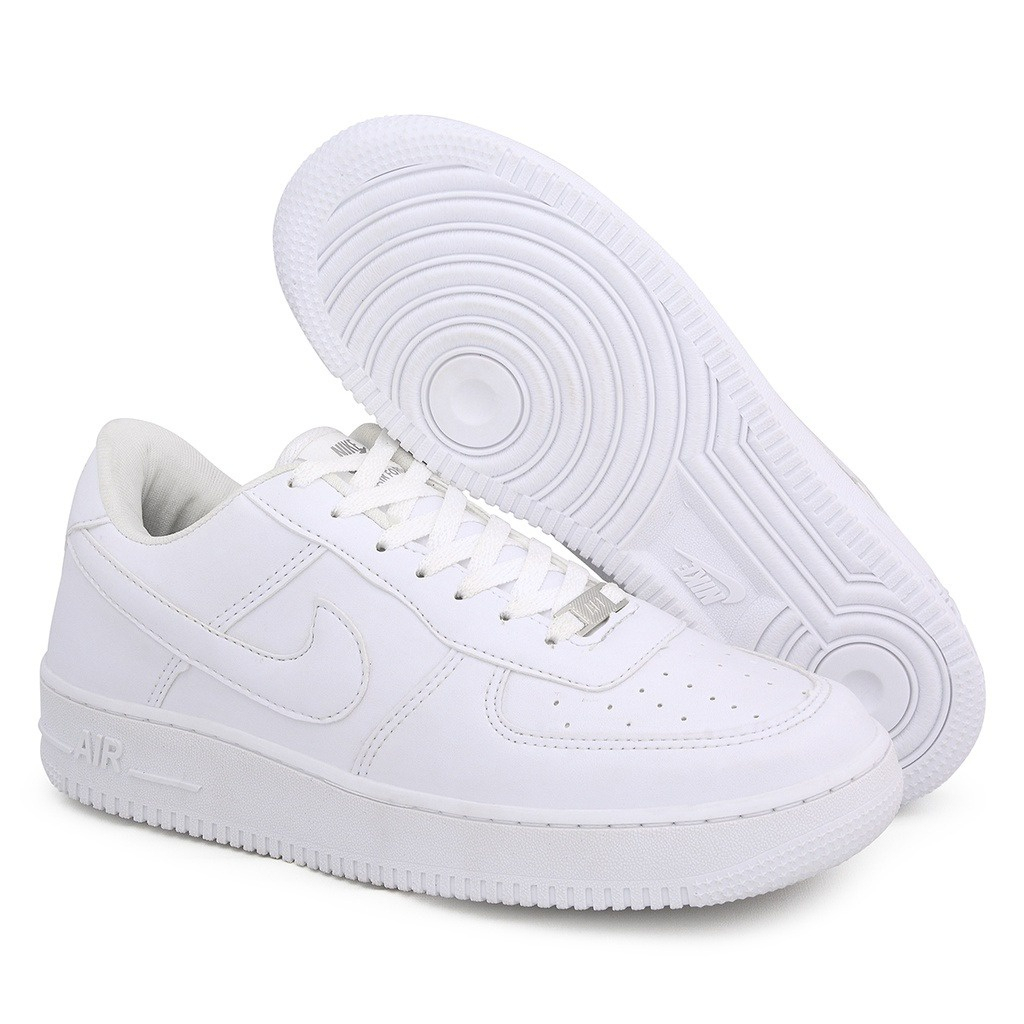 Tênis Masculino Branco Casual Feminino em Promoção Envio Mais Rápido