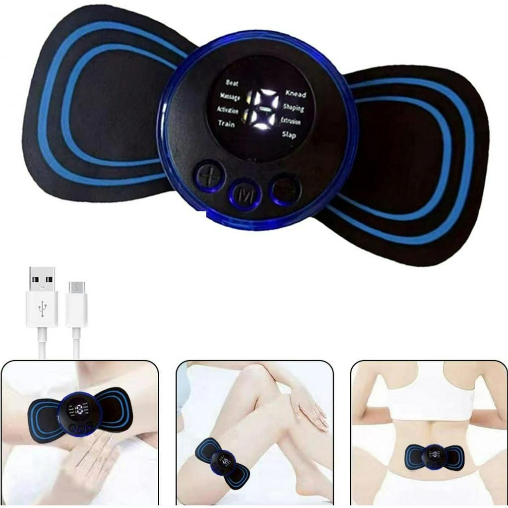 Mini Massageador de Cervical Elétrico Portátil Alivia Dores Corpo Pescoço
