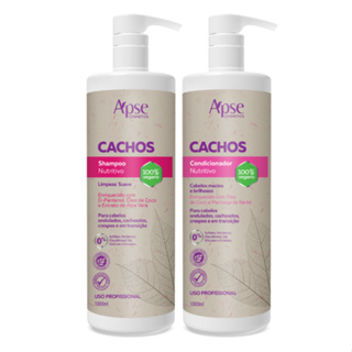 Kit Apse Cachos Shampoo 1 Litro + Condicionador 1 Litro