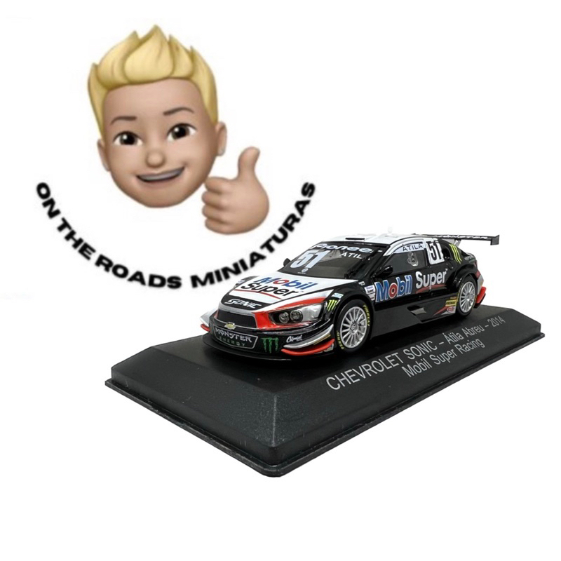 Miniatura Stock Car Chevrolet Soníc - Átila Abreu - (2014) Mobil Super Racing 1/43
