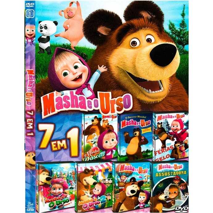 Filme Coleção Desenho Infantil - Masha e o Urso 7 Em 1 [DVD