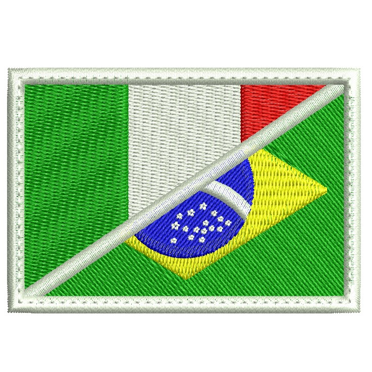 Patch Bandeira do Brasil- 8x5 cm