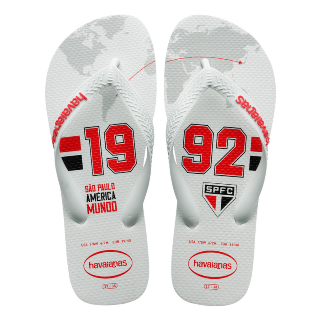 Chinelo Personalizado Times De Futebol SÃO PAULO