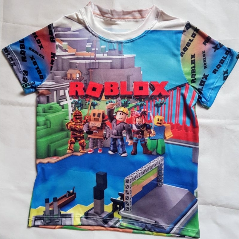 YAYA * T-Shirt De Jogo Roblox Infantil Roupas De Desenho Animado