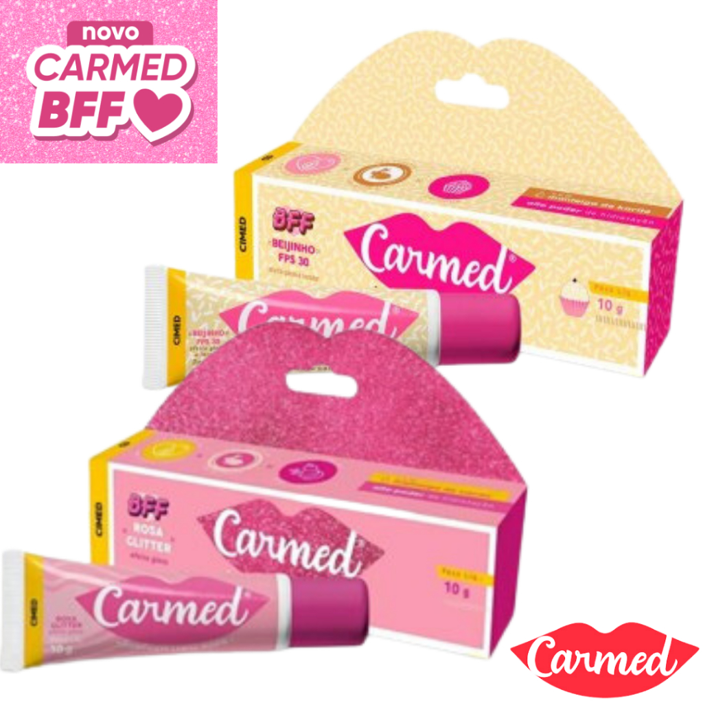 Hidratante Labial Carmed Bff Carmed Cereja Melancia Fini Beijos ...