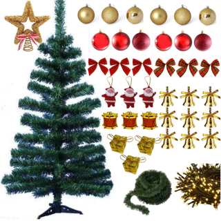 Arvore Natal Pequena Decorada 90cm Completa Luxo 39 Enfeites