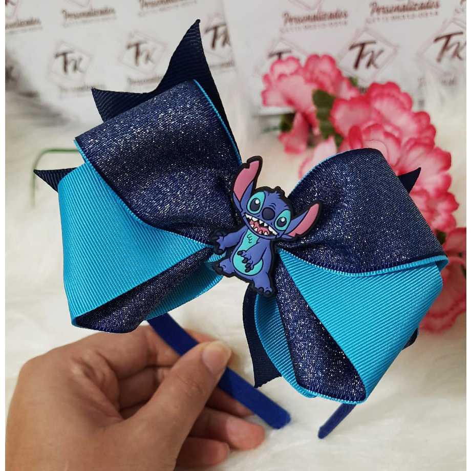 LAÇO DE CABELO TIARA TEMÁTICO BICO DE PATO INFANTIL STITCH | Shopee Brasil
