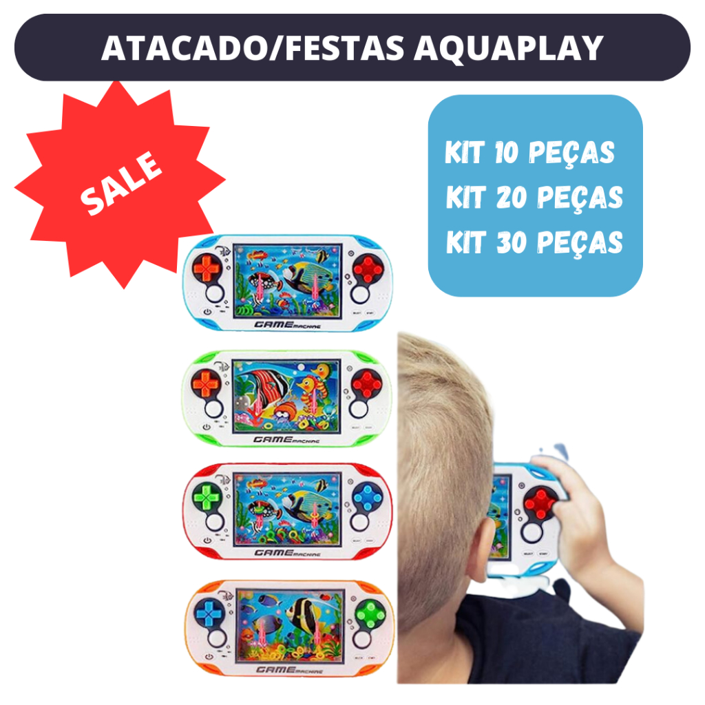 Kit com 2 Jogos Argolas na Água Aquaplay Joguinho Mini Game no