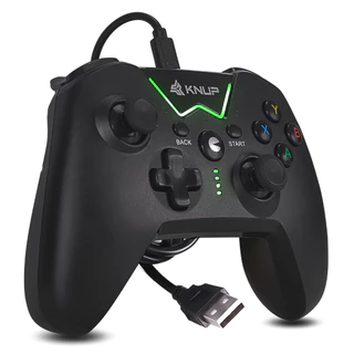 Controle Xbox 360 USB Com Fio Joystick Com Led Video Game Analógico Vibratório Dualshock P2 Fone Computador Pc Notebook Mac Raspberry