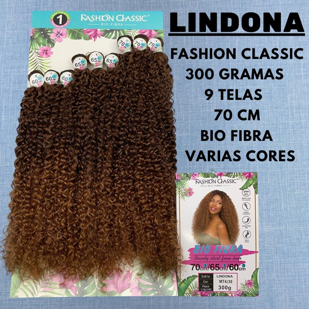 Lindona 70cm - FASHION CLASSIC - Cabelo Cacheado - Bio Fibra/Bio