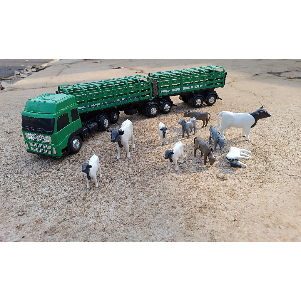 Caminhão Haras Carreta Bitrem Petroleum Vermelho com Cavalo - Roma  Brinquedos - Lojas Rao