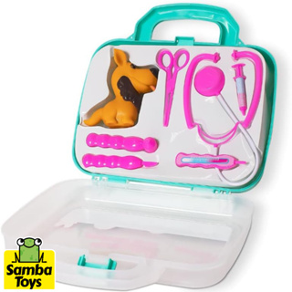 Maletinha Veterinaria Pet Care Kit Veterinário Samba Toys | Shopee Brasil