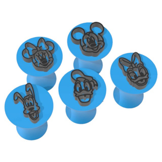 Kit 5 Carimbo Marcador Brigadeiro Mickey Disney Minnie Pluto