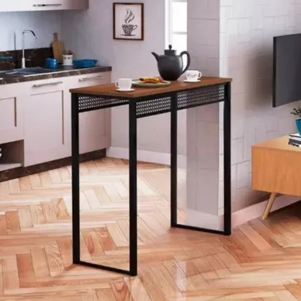 Mesa Bancada Gourmet Estilo Industrial Alta Aparador Vintage