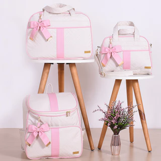 Kit Bolsa Maternidade Clean Off/Rosa - 03 Peças