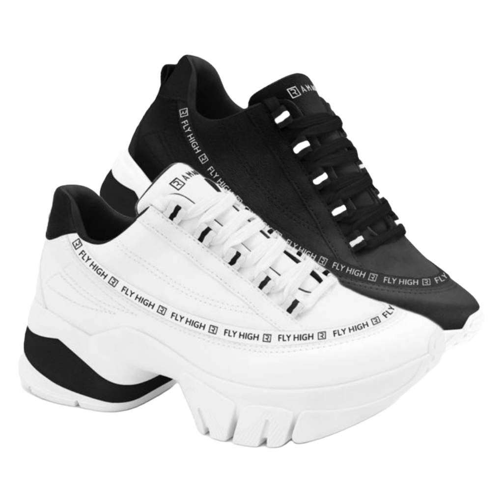 Fly High Tenis Ramarim Dourado Tenis Plataforma Feminino Ramarim