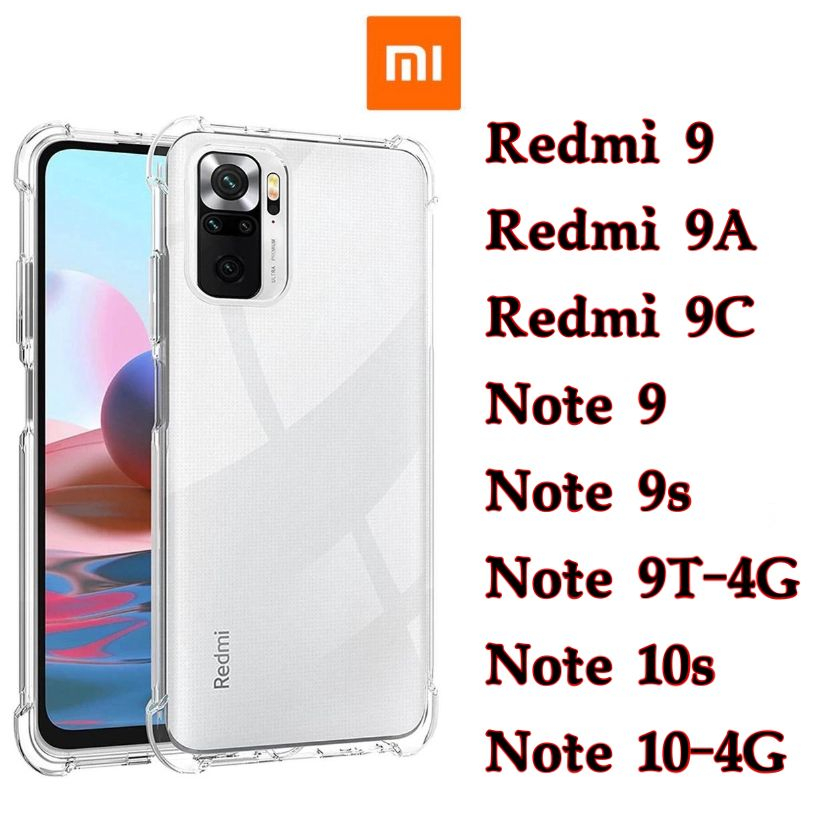 Capa transparente capinha TPU Anti Shock Impacto XIAOMI REDMI NOTE9/NOTE9S/REDMI9/9A/9C/NOTE9T 4G/NOTE10s/NOTE10-4G