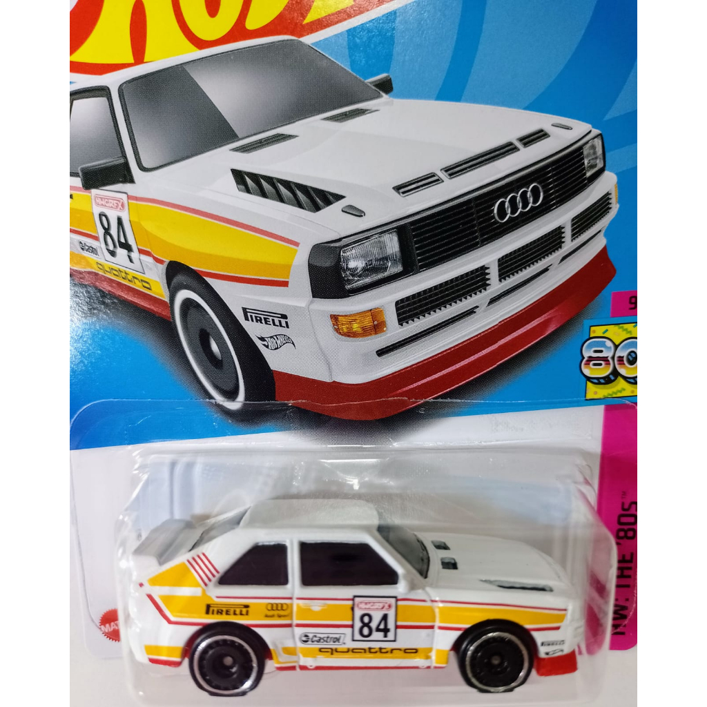 Hot Wheels ’84 AUDI SPORT QUATTRO / HW: THE’80s 9/10 / Lote “P” 2023 / HKJ66 (Mattel) 1/64