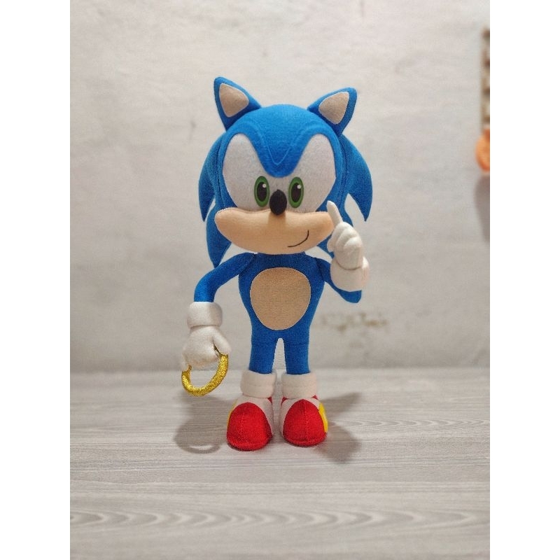 Pelúcia Boneco Ouriço Fofinho Coleção Tipo Turma Sonic Preto em