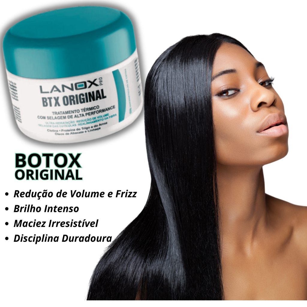 Botox Capilar Original Lanox Efeito Liso Progressiva sem Formol 250g ...