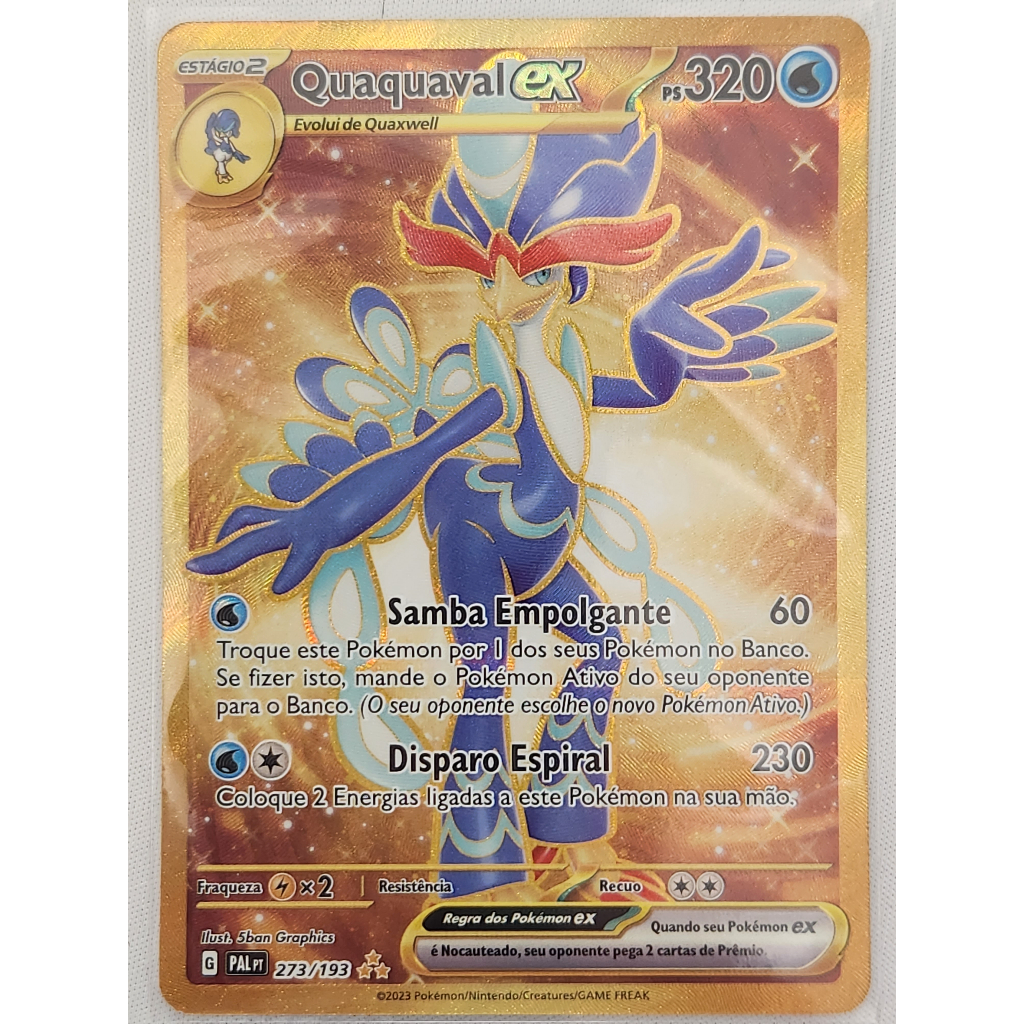 Carta Pokemon Quaquaval ex (273/193) PAL | Shopee Brasil