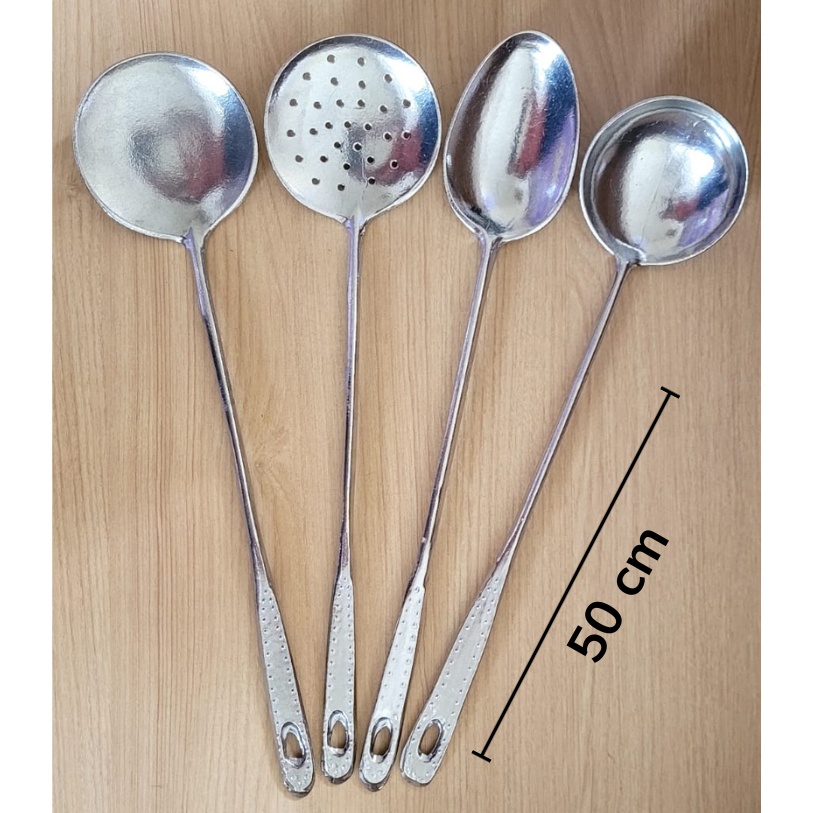 Kit Colheres de Alumínio Artesanal 50cm | Shopee Brasil