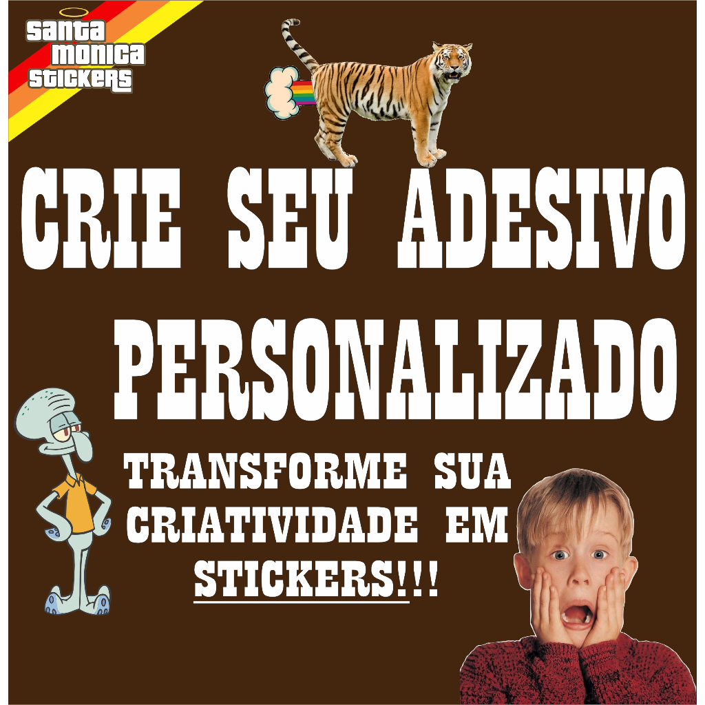 Adesivos Personalizados Custom Stickers | Shopee Brasil
